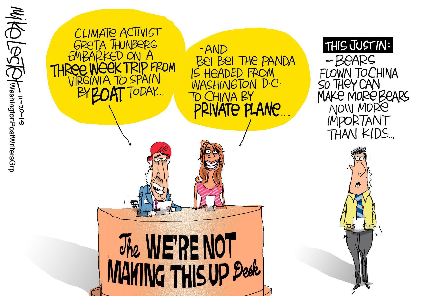 Mike Lester cartoon